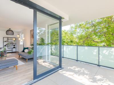 Terrasse logement témoin Harmonia