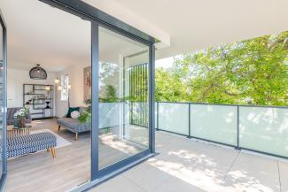 Terrasse logement témoin Harmonia